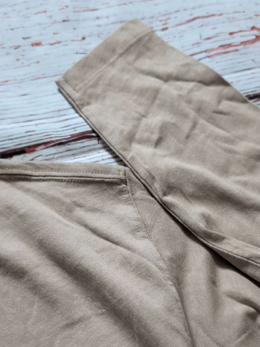 🆕Zara Boy's Long Sleeve Crew Tee - Taupe Beige - Picture 4 of 7